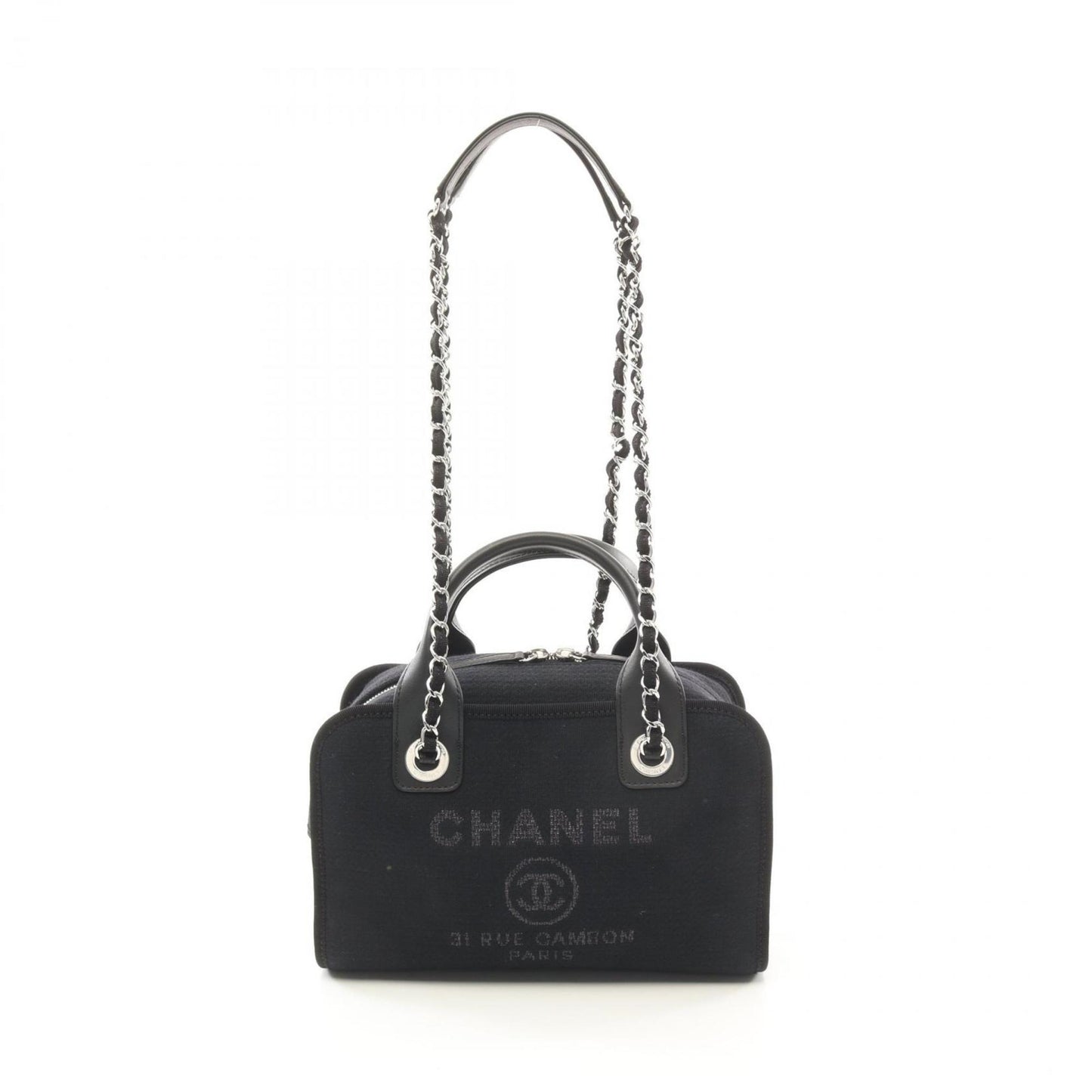 Chanel Canvas Black Shoulder Bags