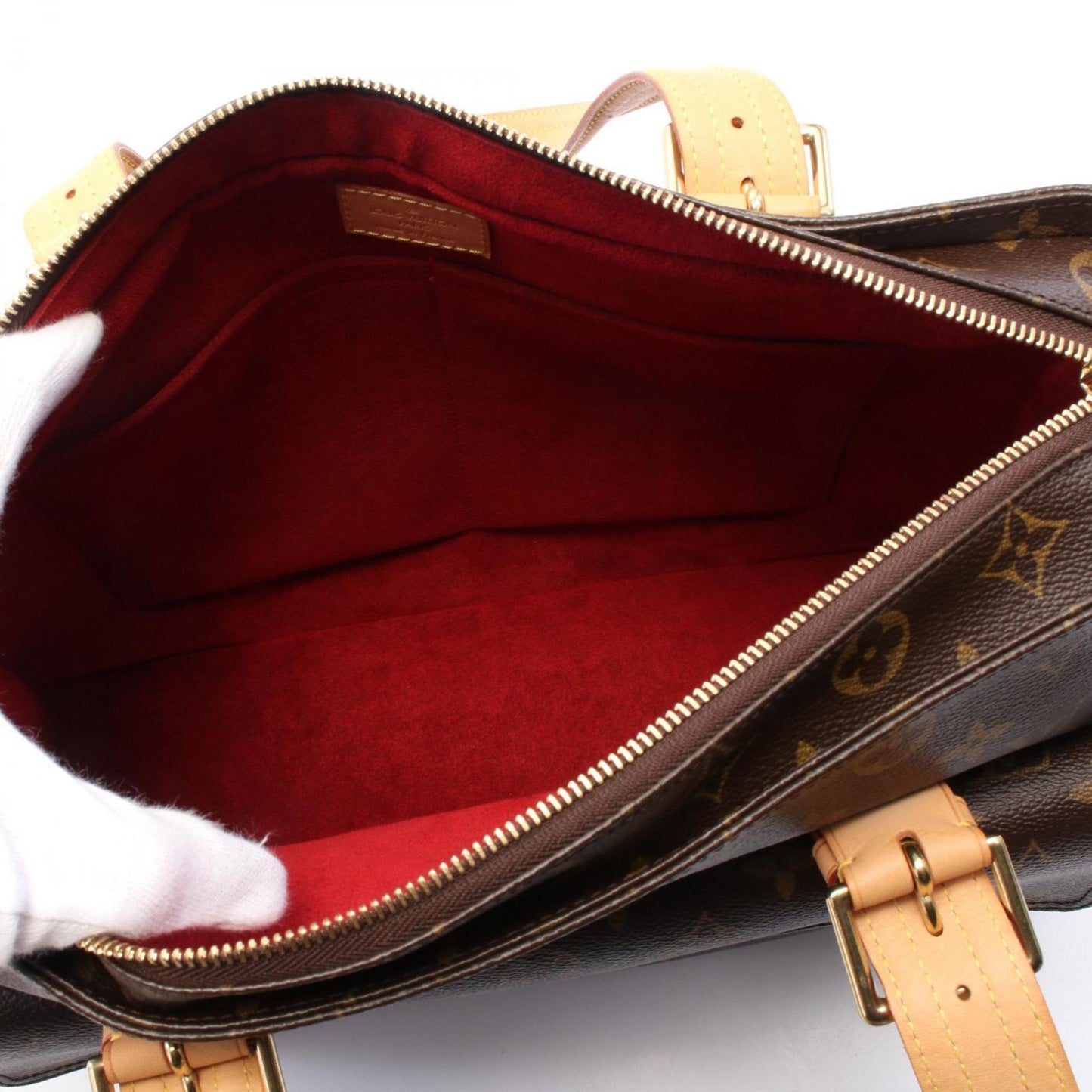 Louis Vuitton Coated Canvas Brown Handbags
