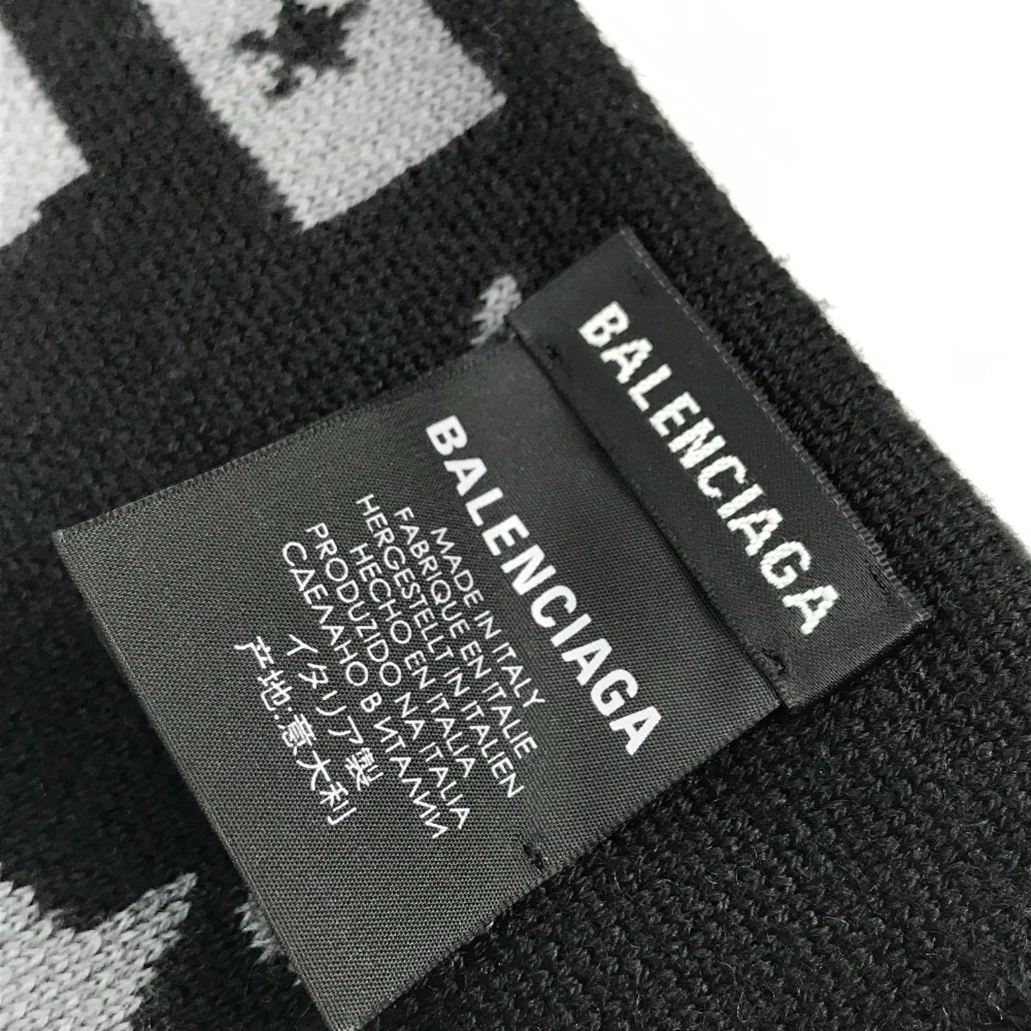 Balenciaga Wool Black Scarves