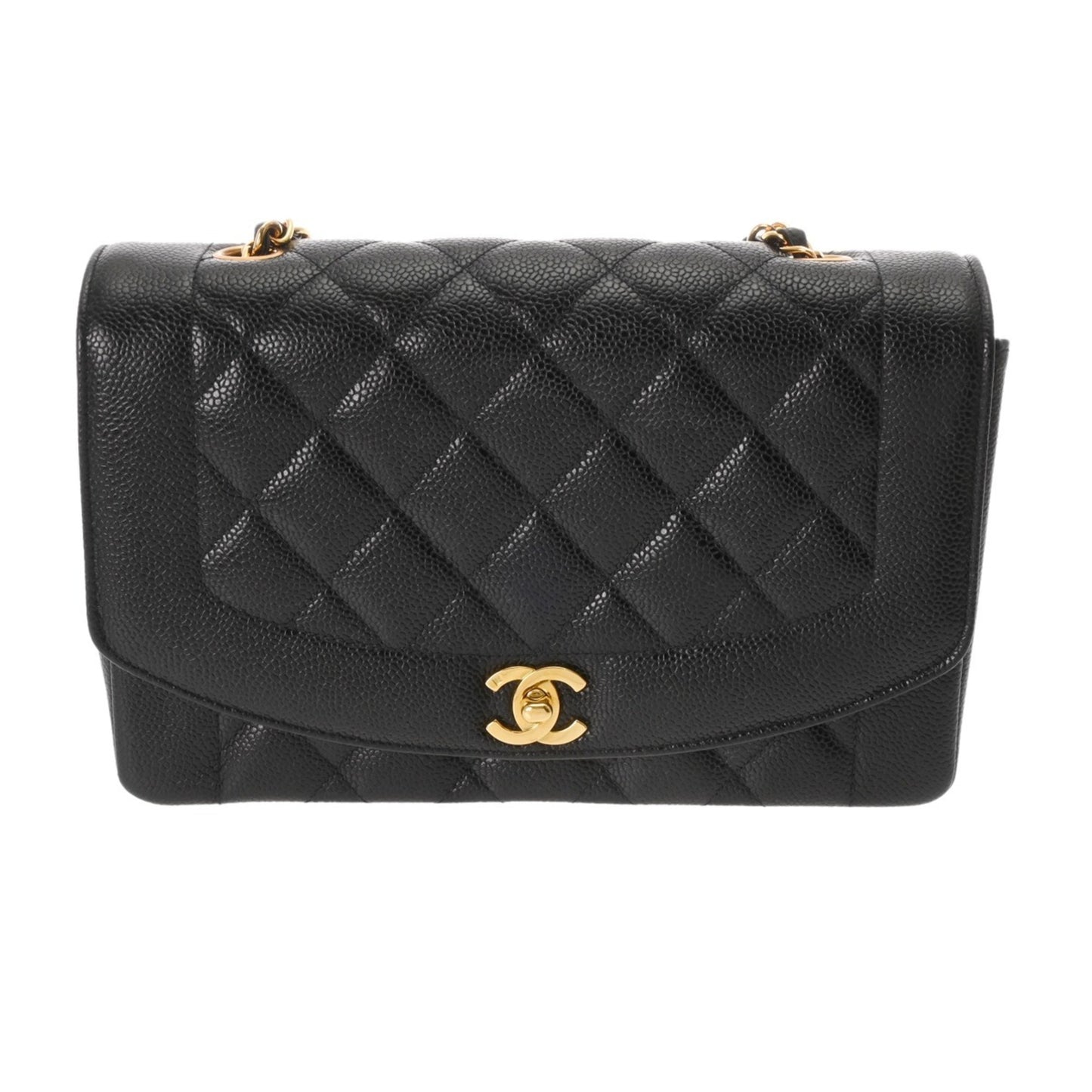 Chanel Calfskin Black Shoulder Bags