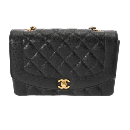 Chanel Calfskin Black Shoulder Bags