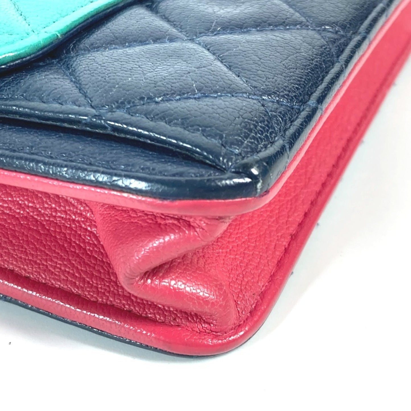 Chanel Calfskin Blue Shoulder Bags