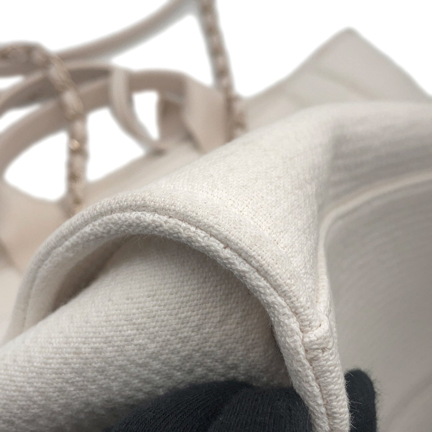 Chanel Canvas White Shoulder Bags
