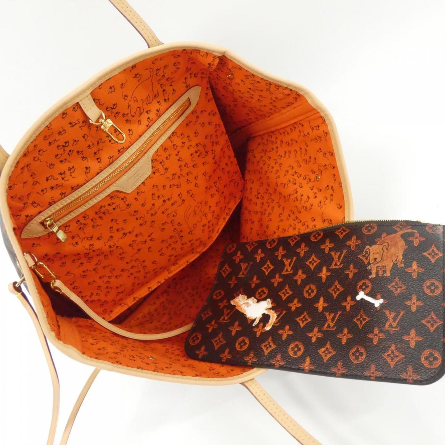 Louis Vuitton Coated Canvas Brown Handbags