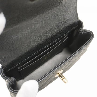 Chanel Calfskin Black Handbags