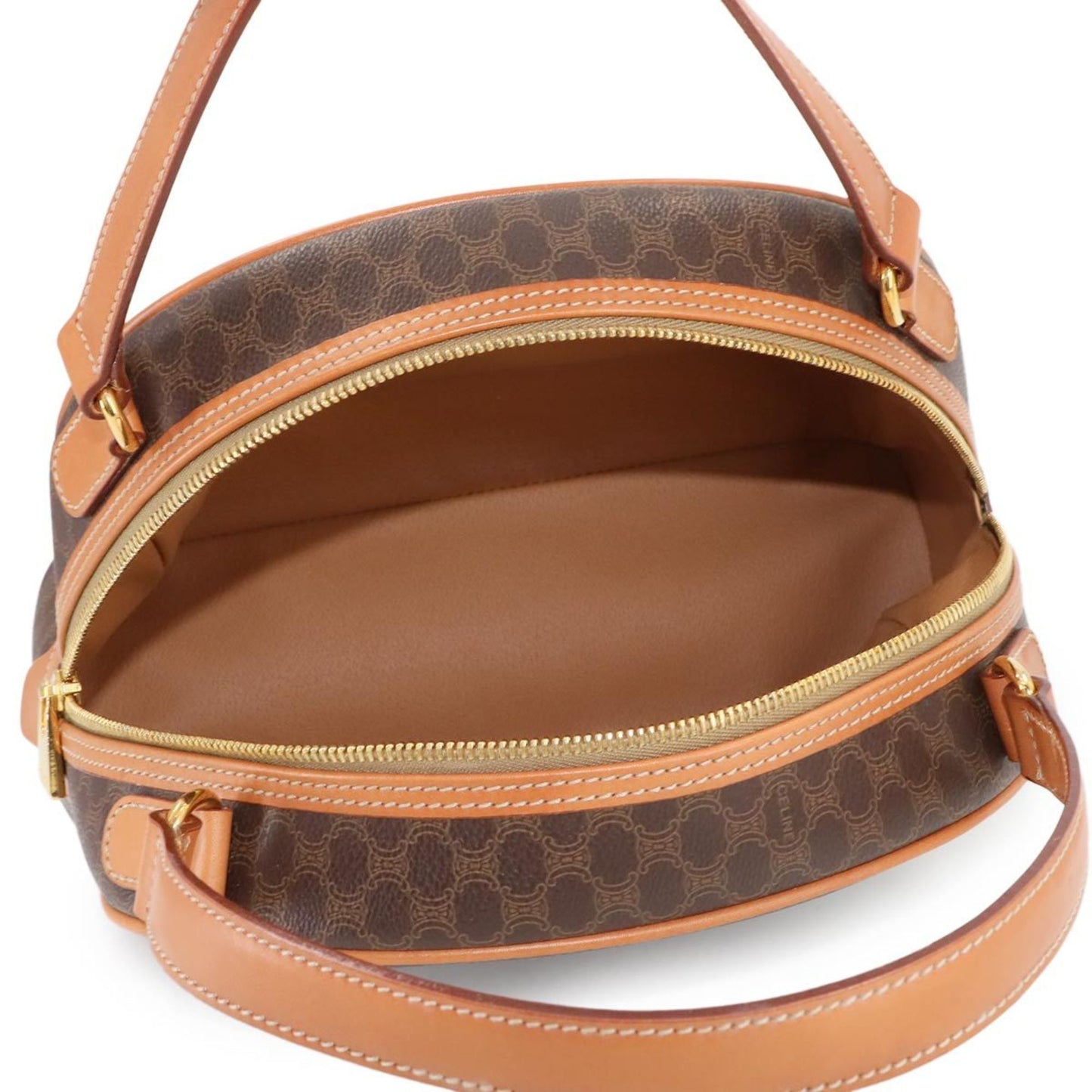 Celine Pvc Brown Handbags