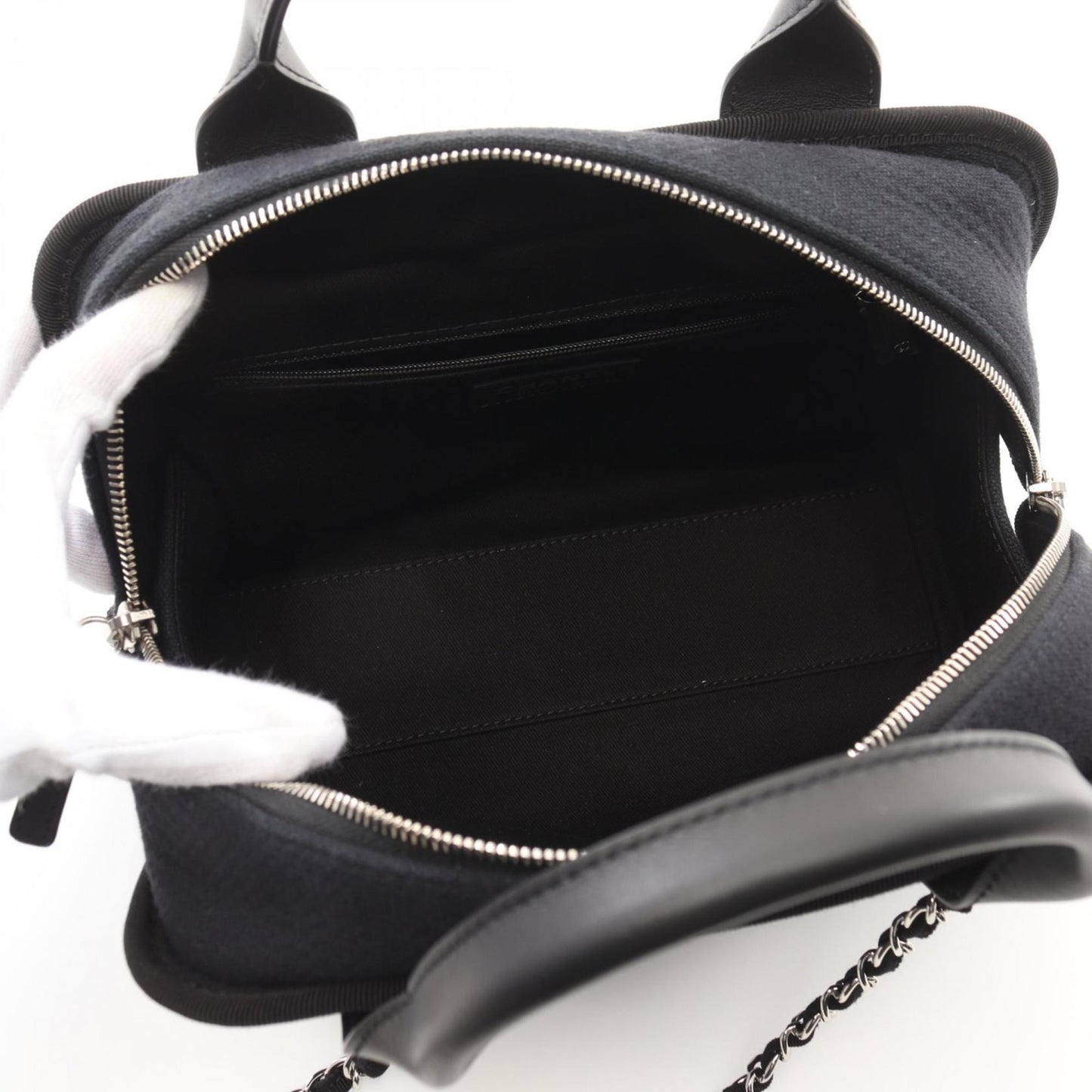 Chanel Canvas Black Shoulder Bags