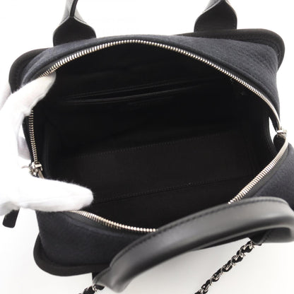 Chanel Canvas Black Shoulder Bags