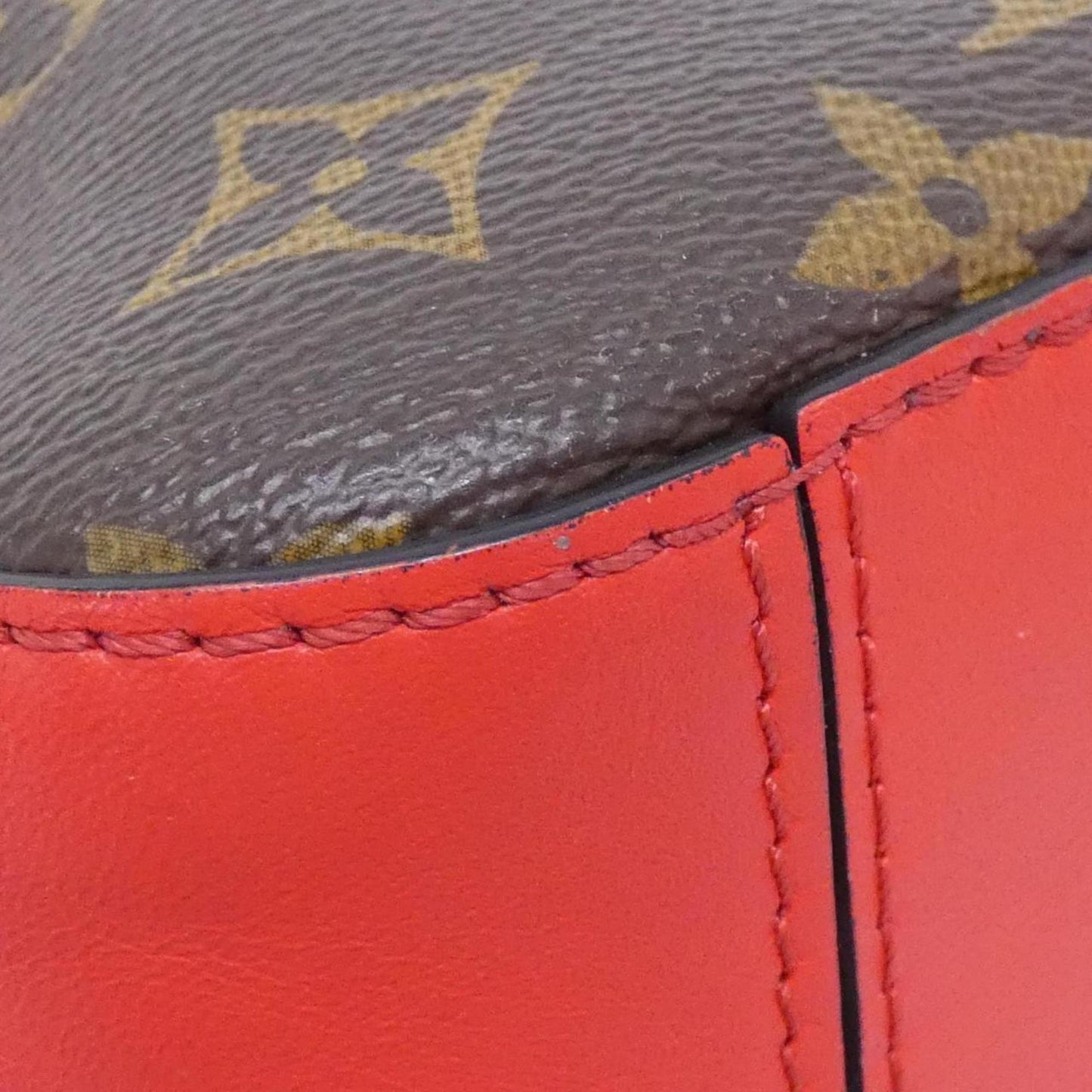 Louis Vuitton Monogram Canvas Red Shoulder Bags