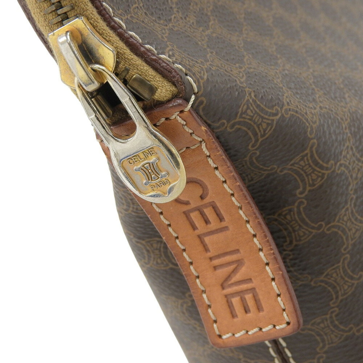 Celine Pvc Brown Handbags