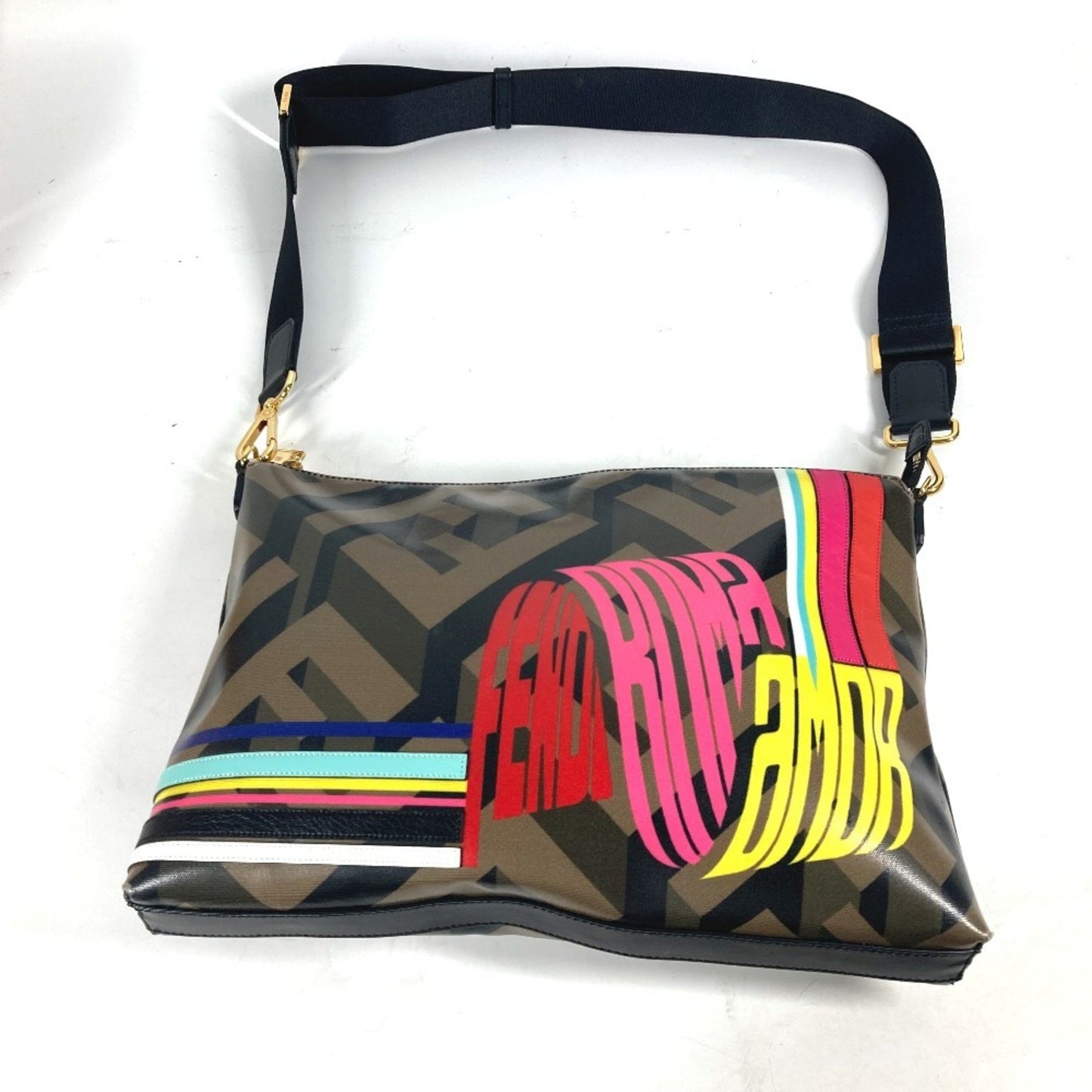 Fendi Pvc Brown Shoulder Bags