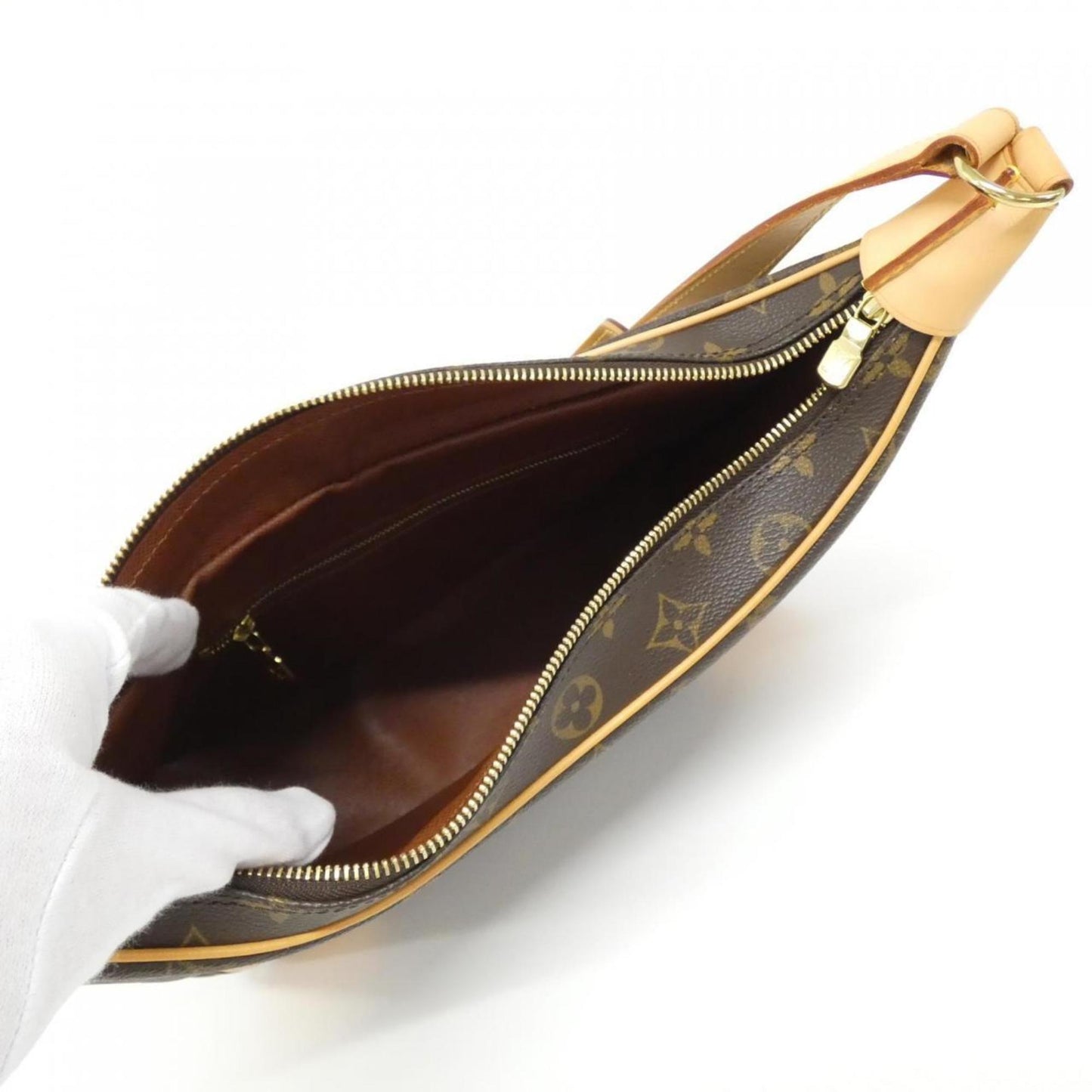Louis Vuitton Coated Canvas Brown Shoulder Bags