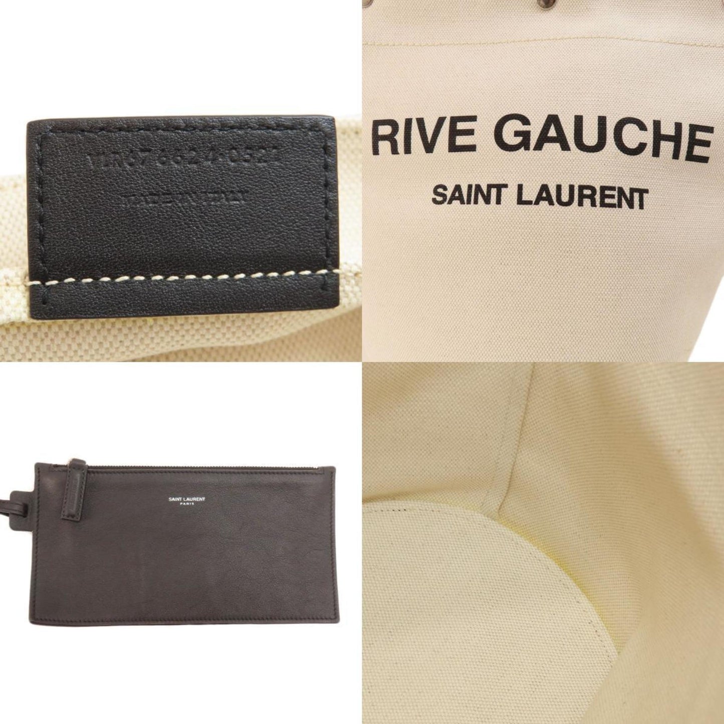 Saint Laurent Canvas White Handbags