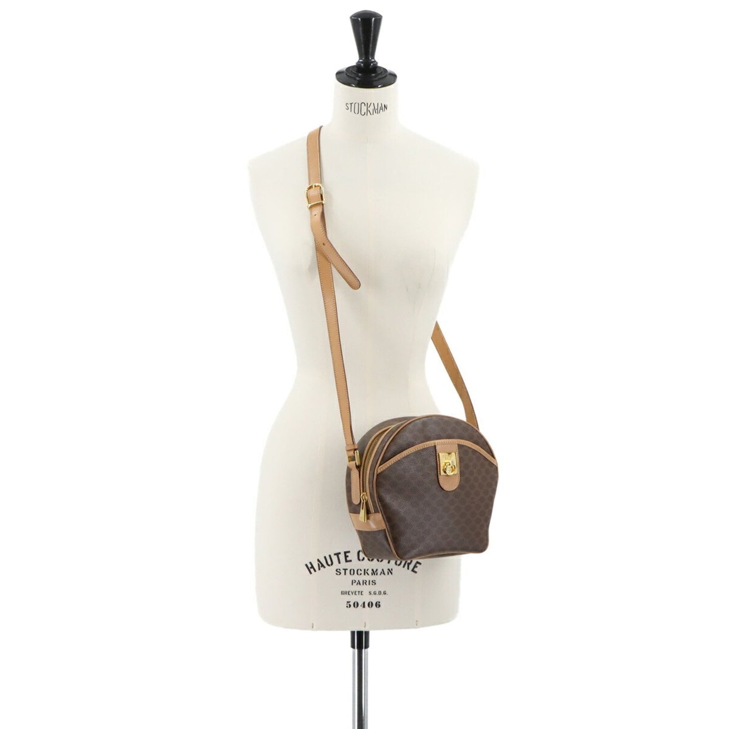Celine Pvc Brown Shoulder Bags
