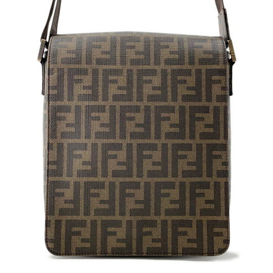 Fendi Pvc Brown Shoulder Bags