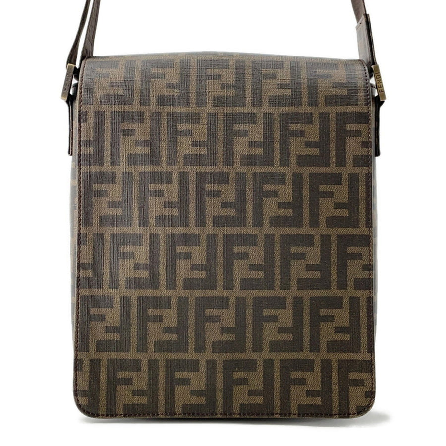 Fendi Pvc Brown Shoulder Bags