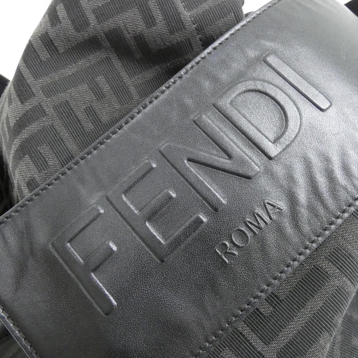 Fendi Canvas Black Backpacks