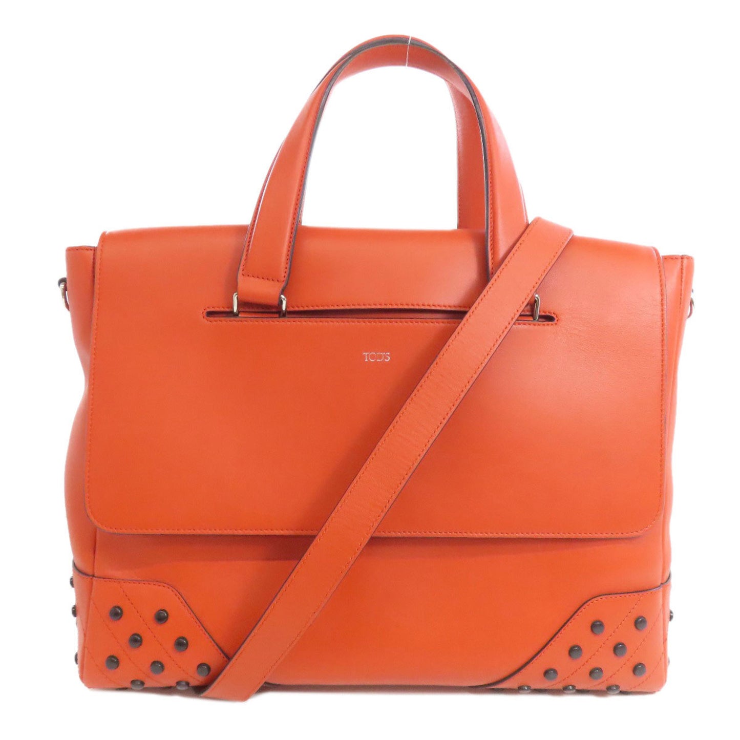 Tod's Others Orange Tote Bags