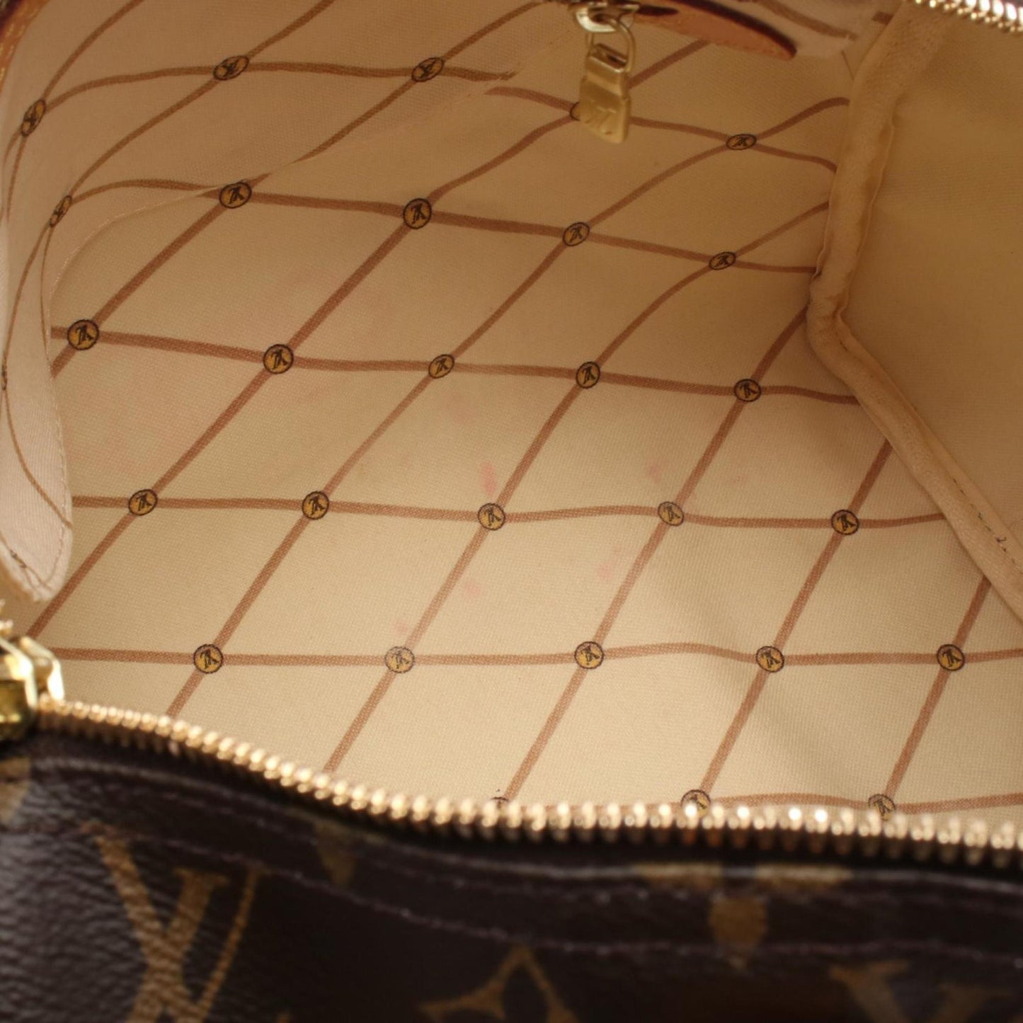 Louis Vuitton Coated Canvas Brown Handbags