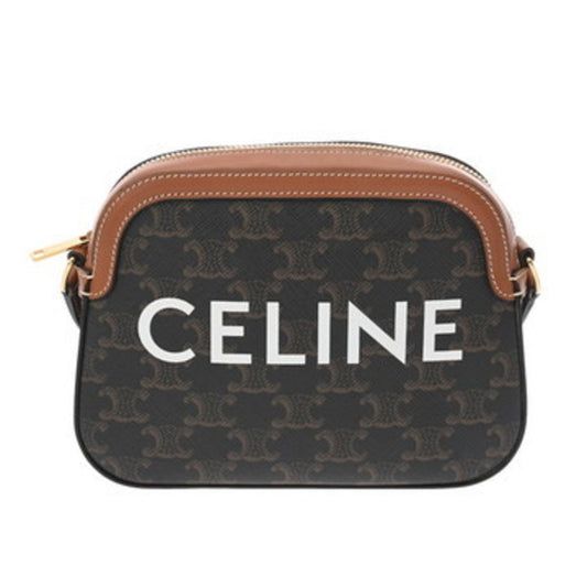 Celine Pvc Brown Shoulder Bags
