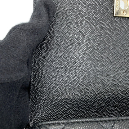 Chanel Calfskin Black Handbags