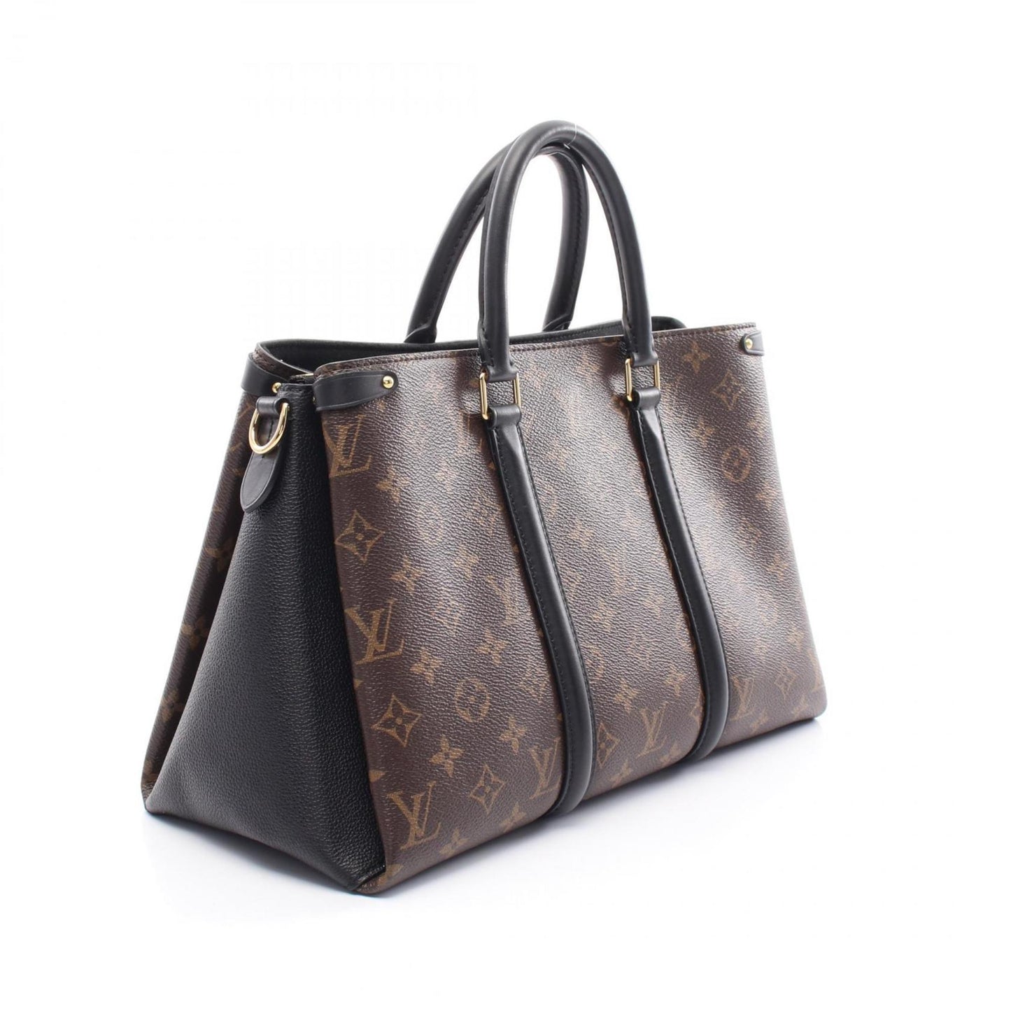 Louis Vuitton Coated Canvas Black Handbags