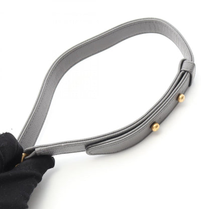 Chanel Calfskin Gray Shoulder Bags