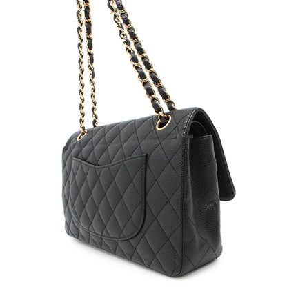 Chanel Calfskin Black Shoulder Bags