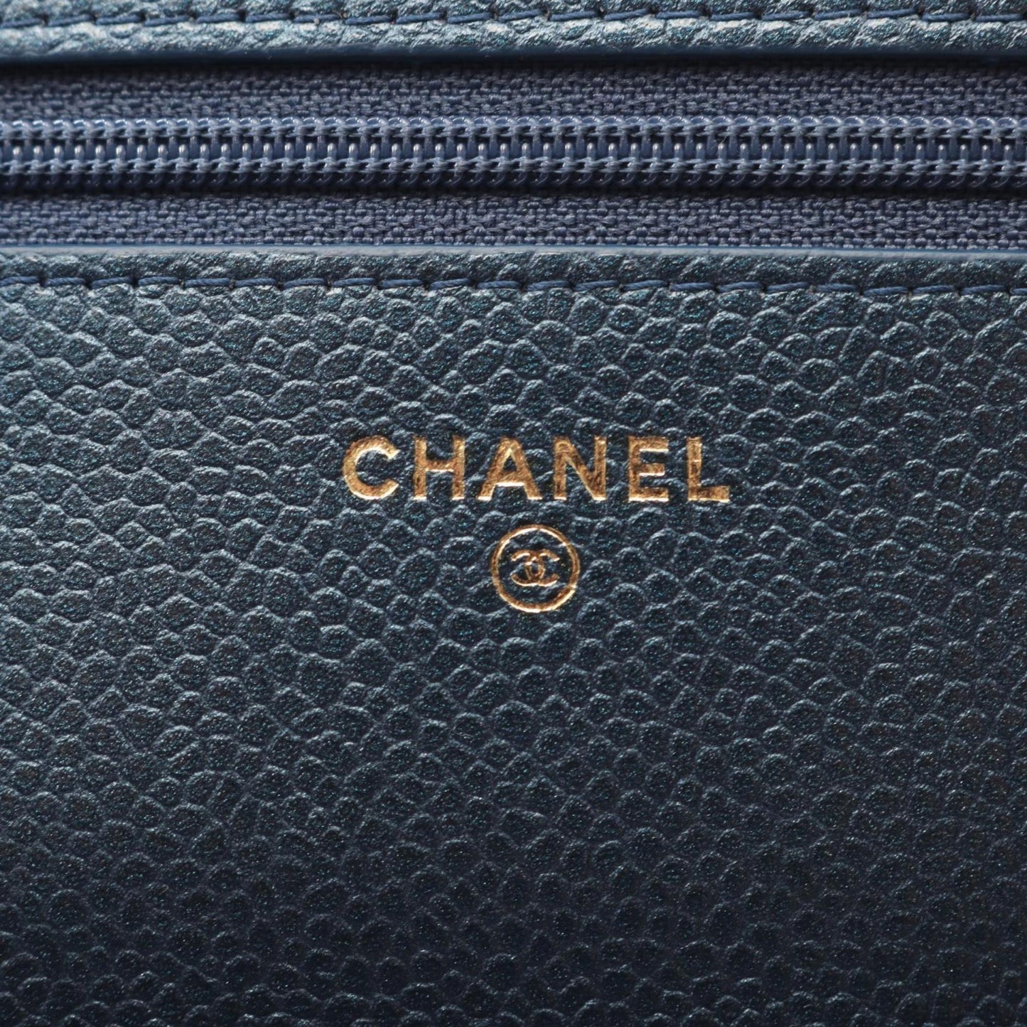 Chanel Calfskin Blue Shoulder Bags