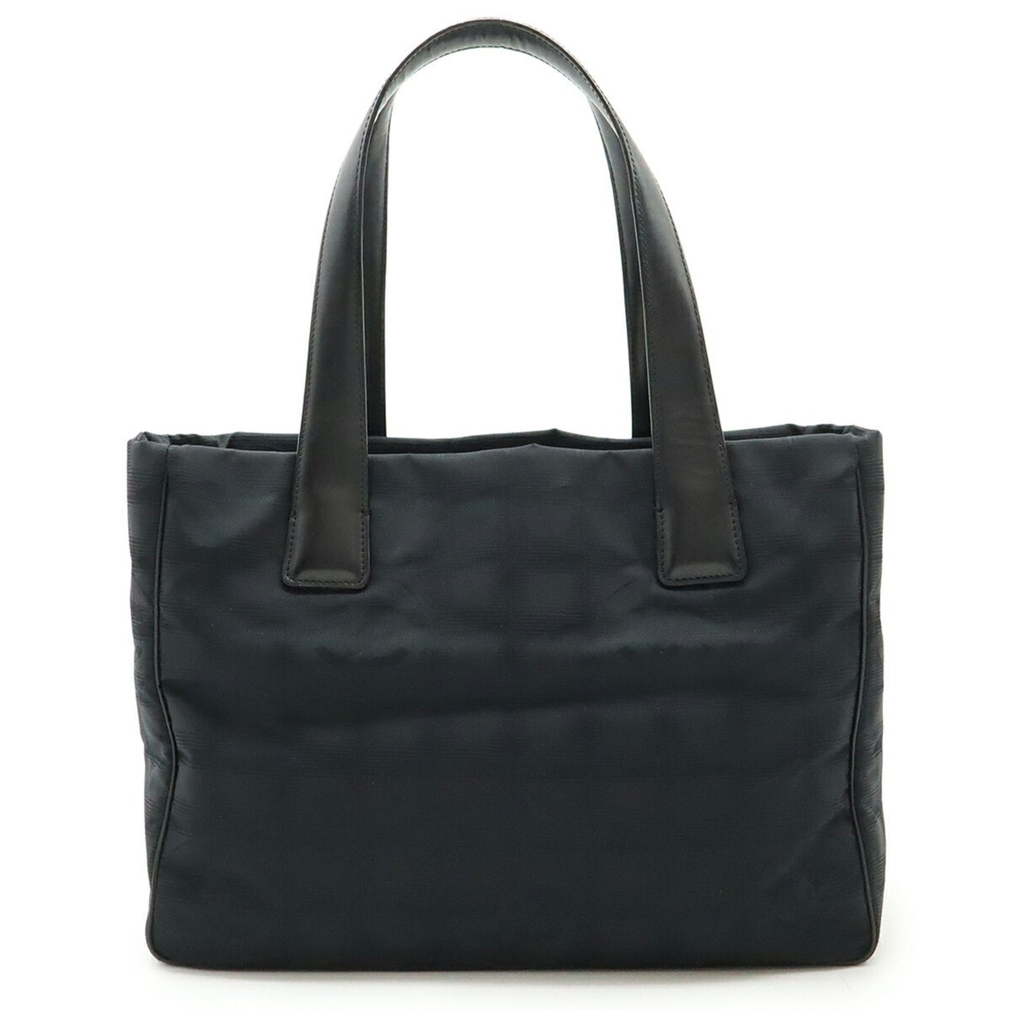 Chanel Woven Fabric Black Shoulder Bags