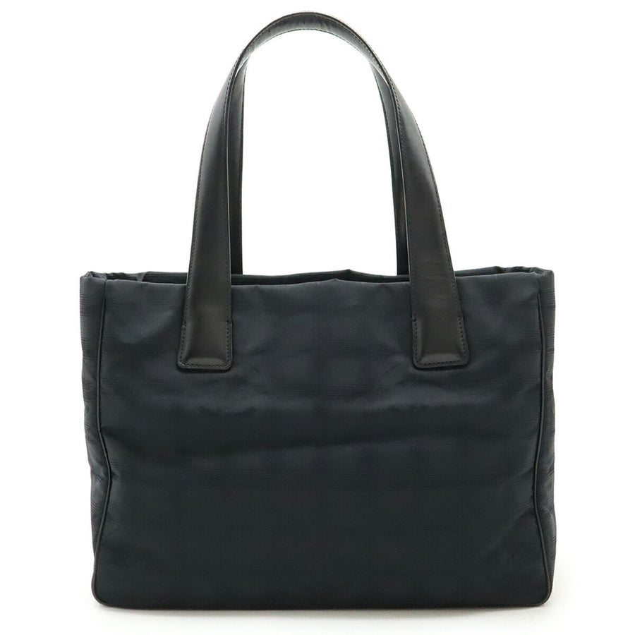 Chanel Woven Fabric Black Shoulder Bags