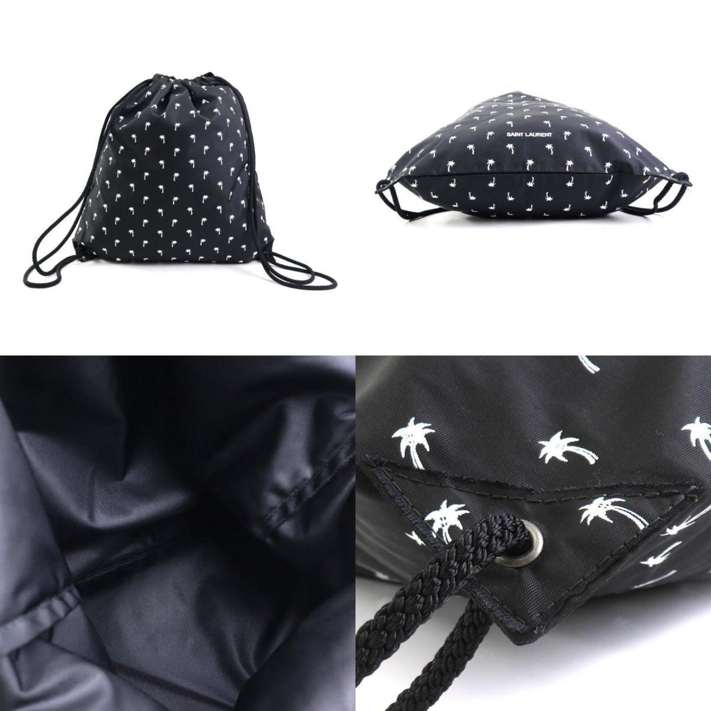 Saint Laurent Nylon Black Backpacks
