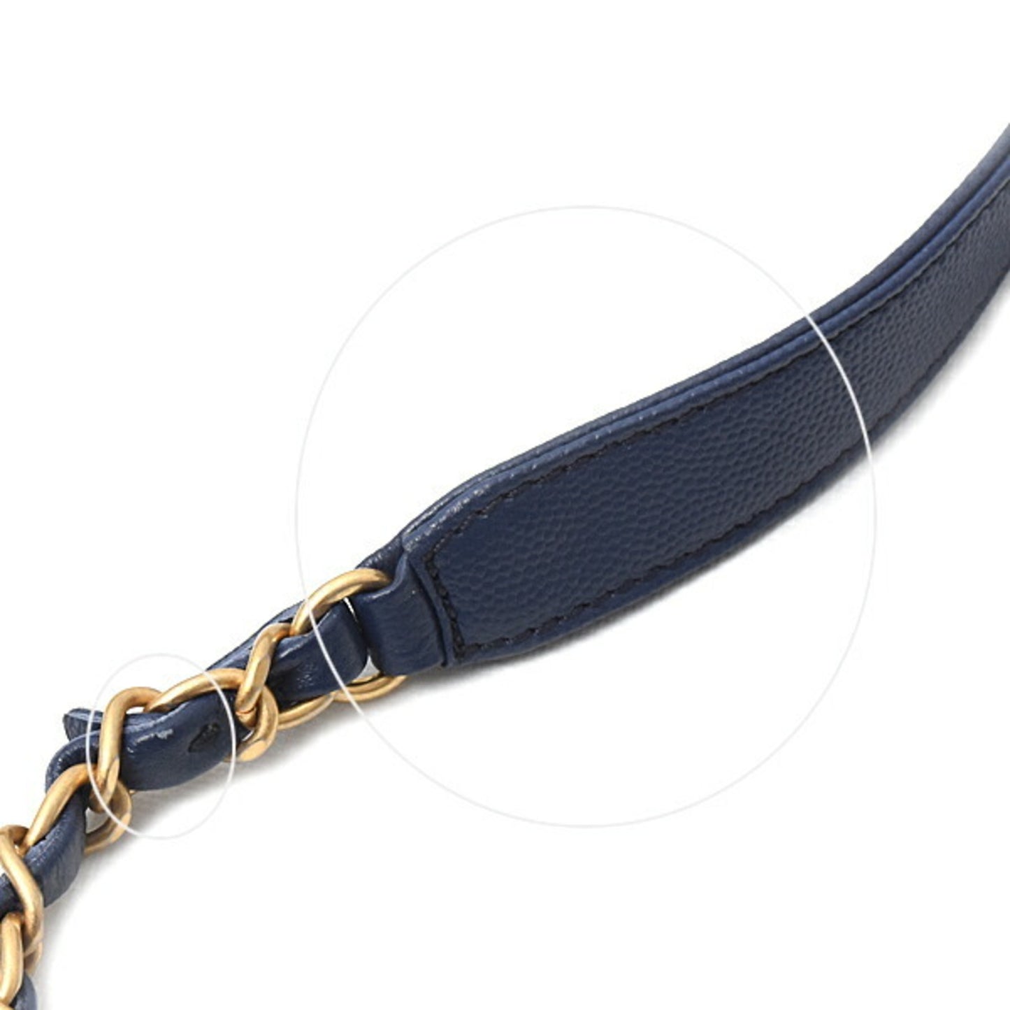 Chanel Calfskin Blue Shoulder Bags