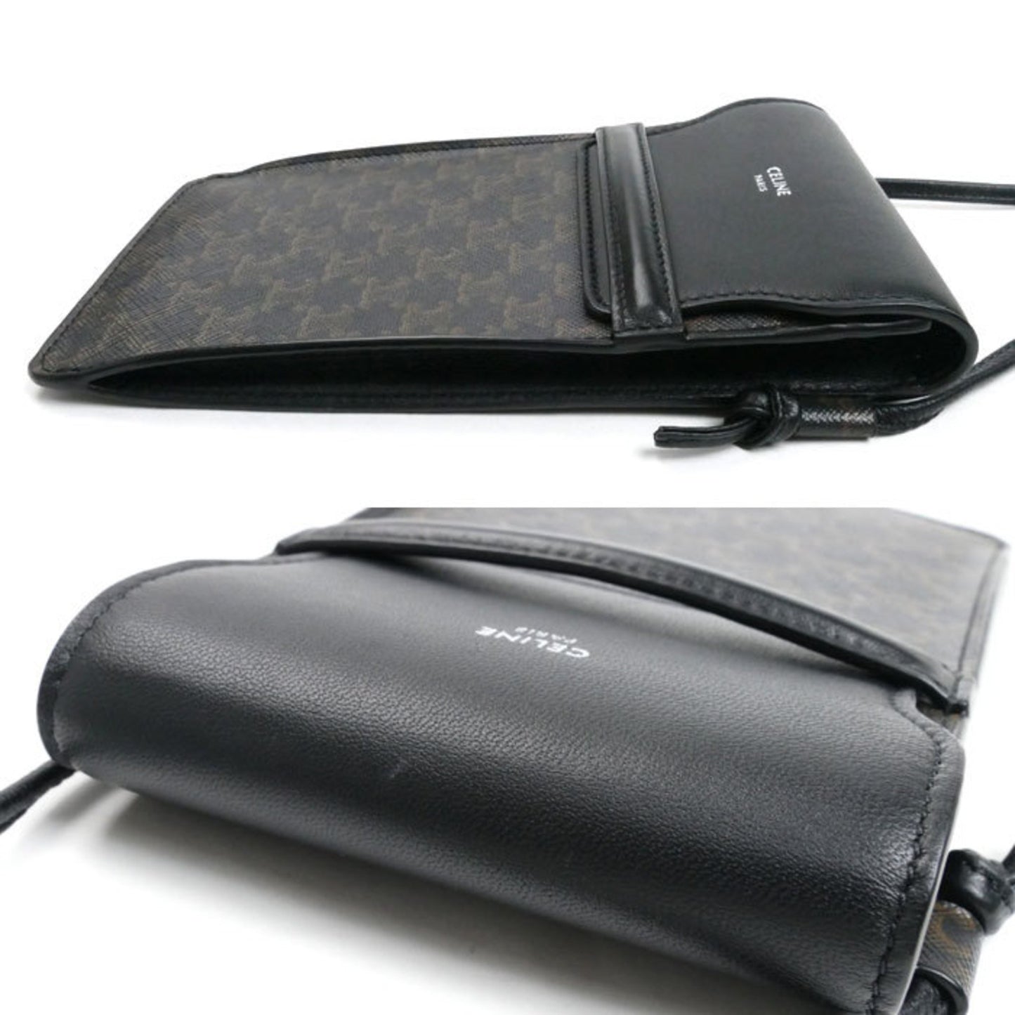 Celine Canvas Black Shoulder Bags