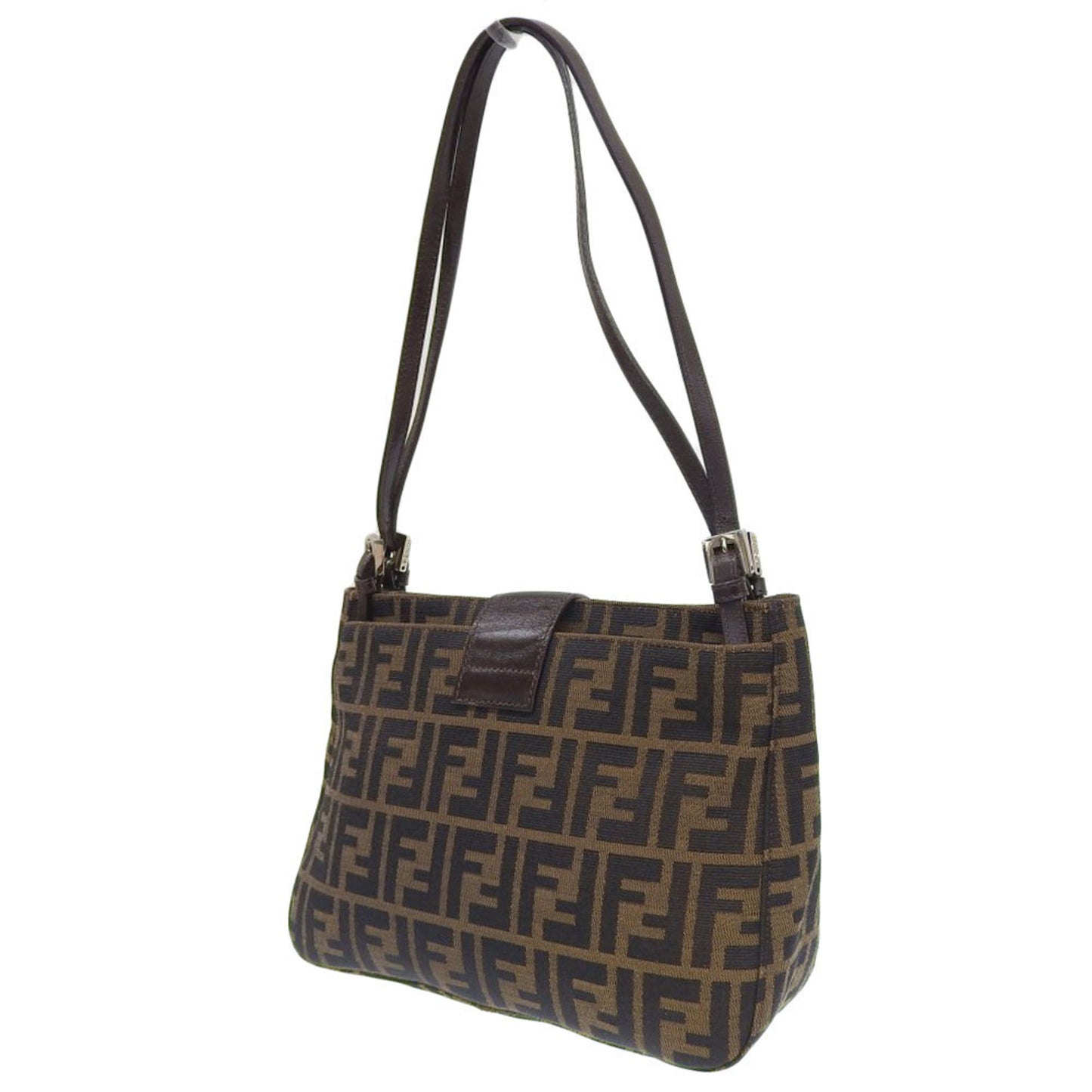 Fendi Canvas Brown Shoulder Bags