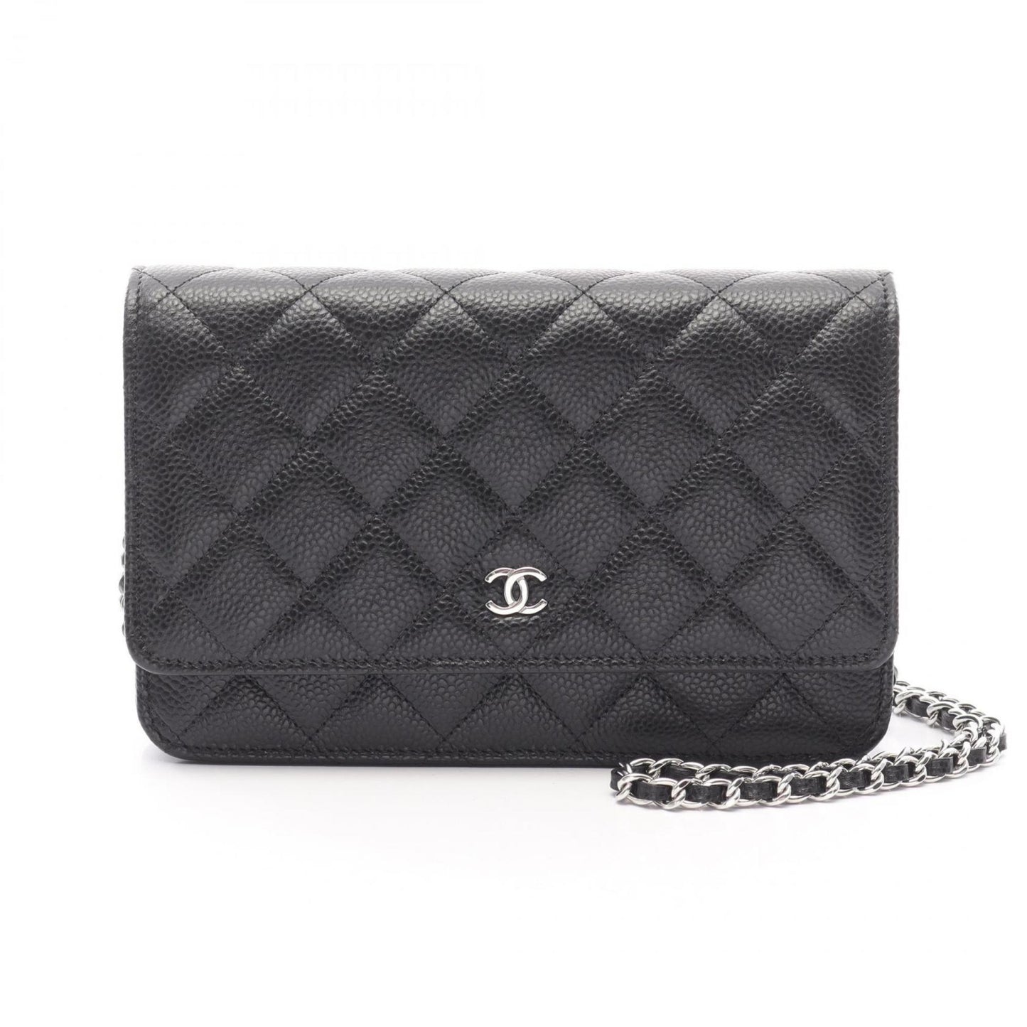 Chanel Calfskin Black Shoulder Bags