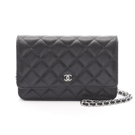 Chanel Calfskin Black Shoulder Bags