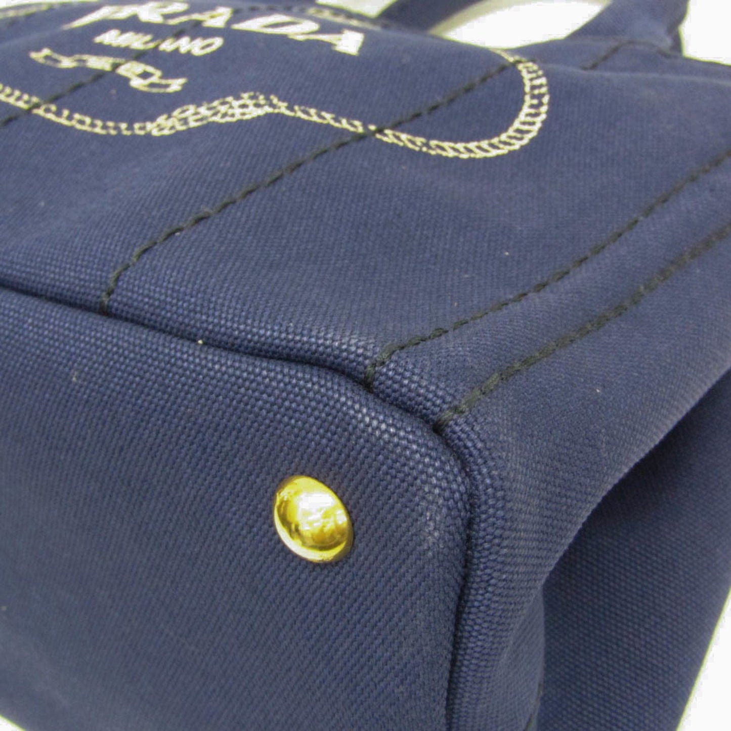Prada Canvas Blue Shoulder Bags