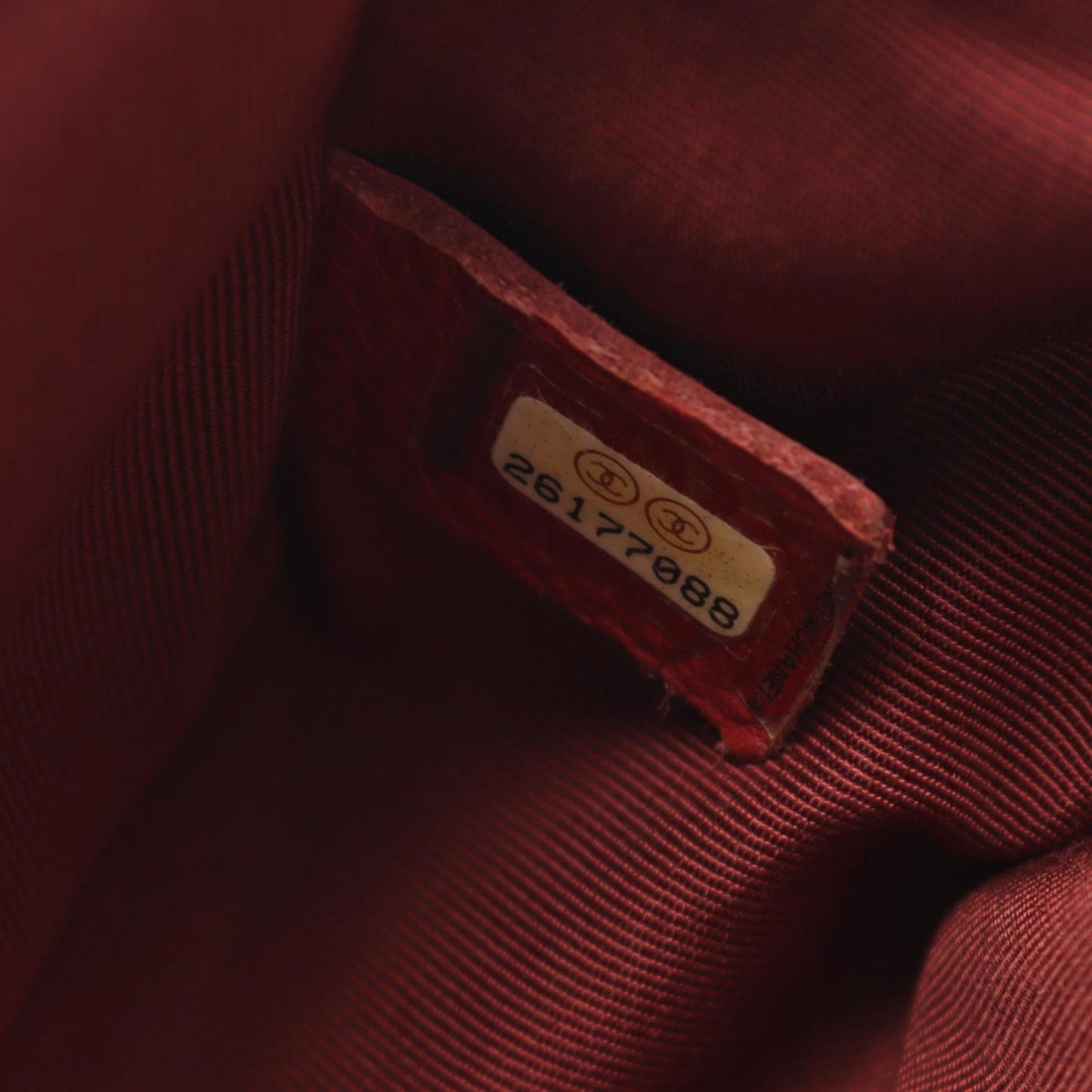 Chanel Calfskin Red Shoulder Bags