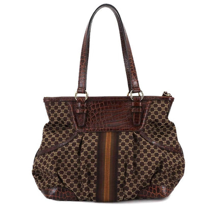 Celine Canvas Brown Handbags