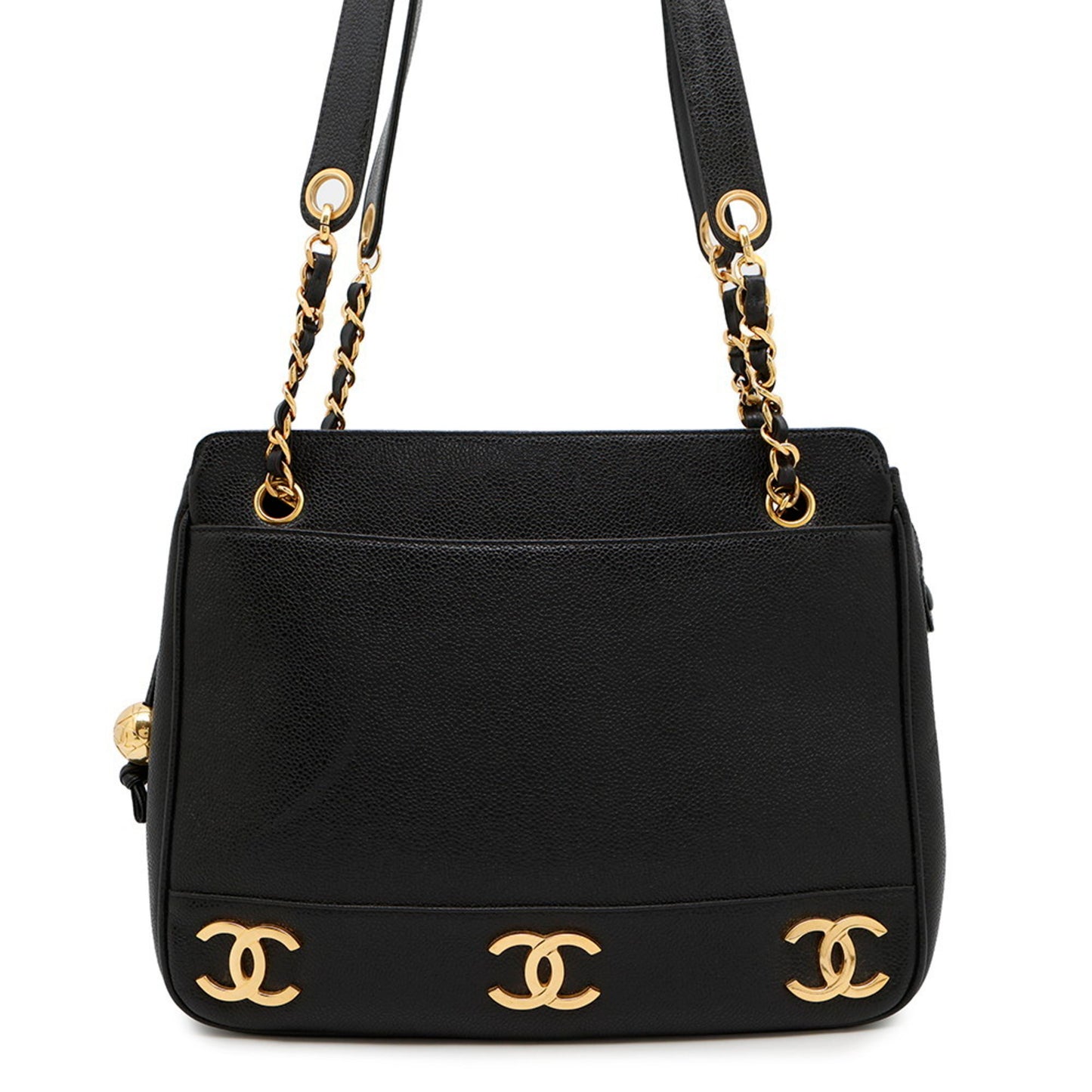 Chanel Calfskin Black Tote Bags