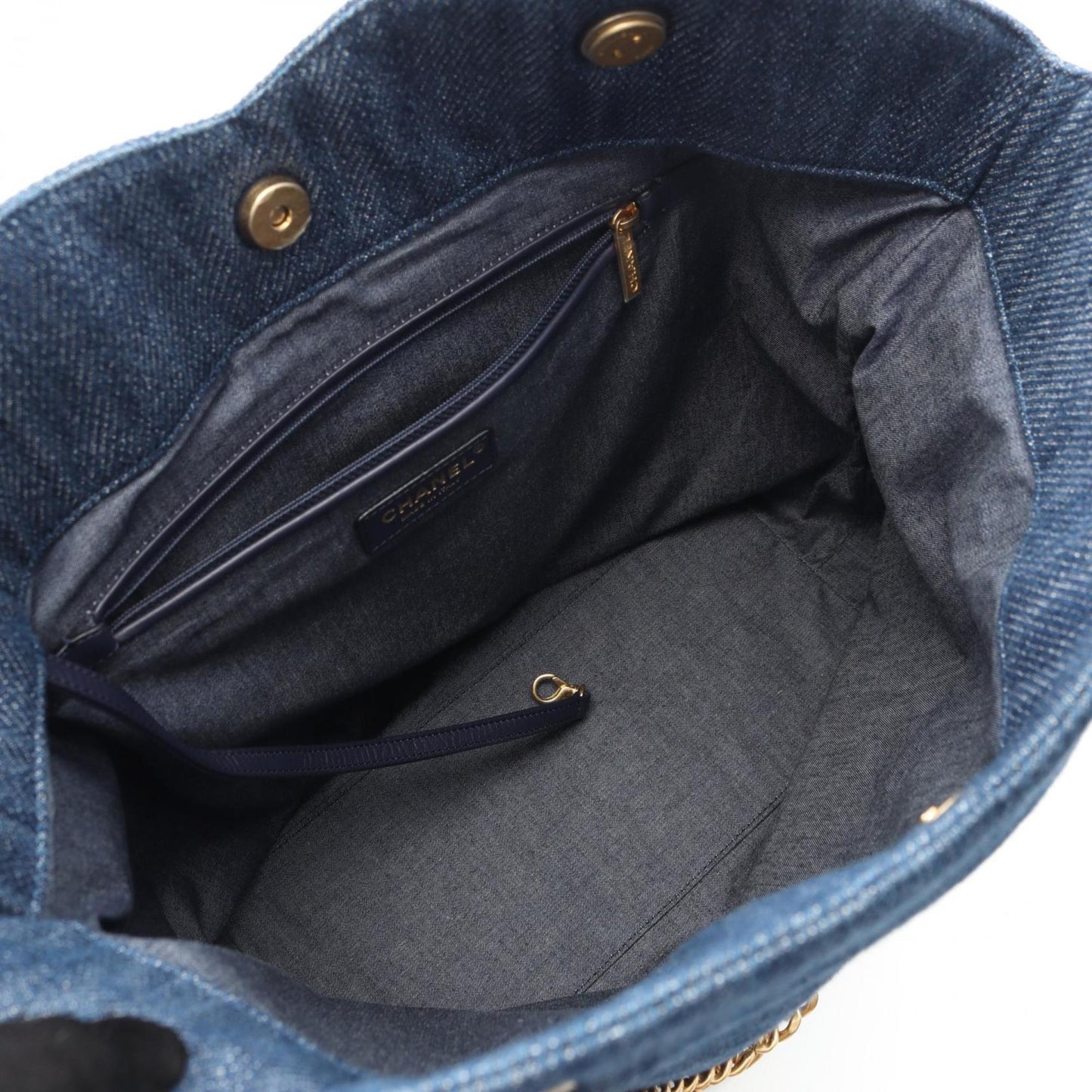 Chanel Denim Blue Tote Bags