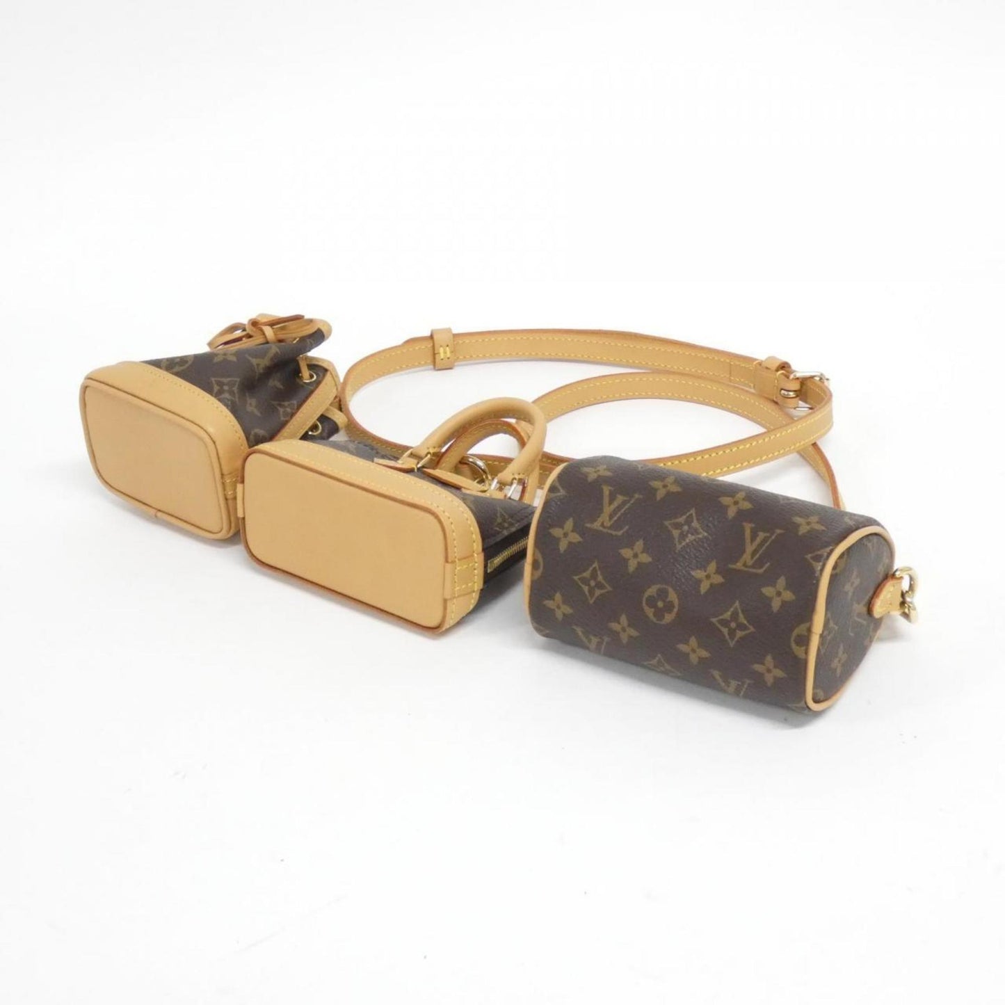 Louis Vuitton Coated Canvas Brown Handbags