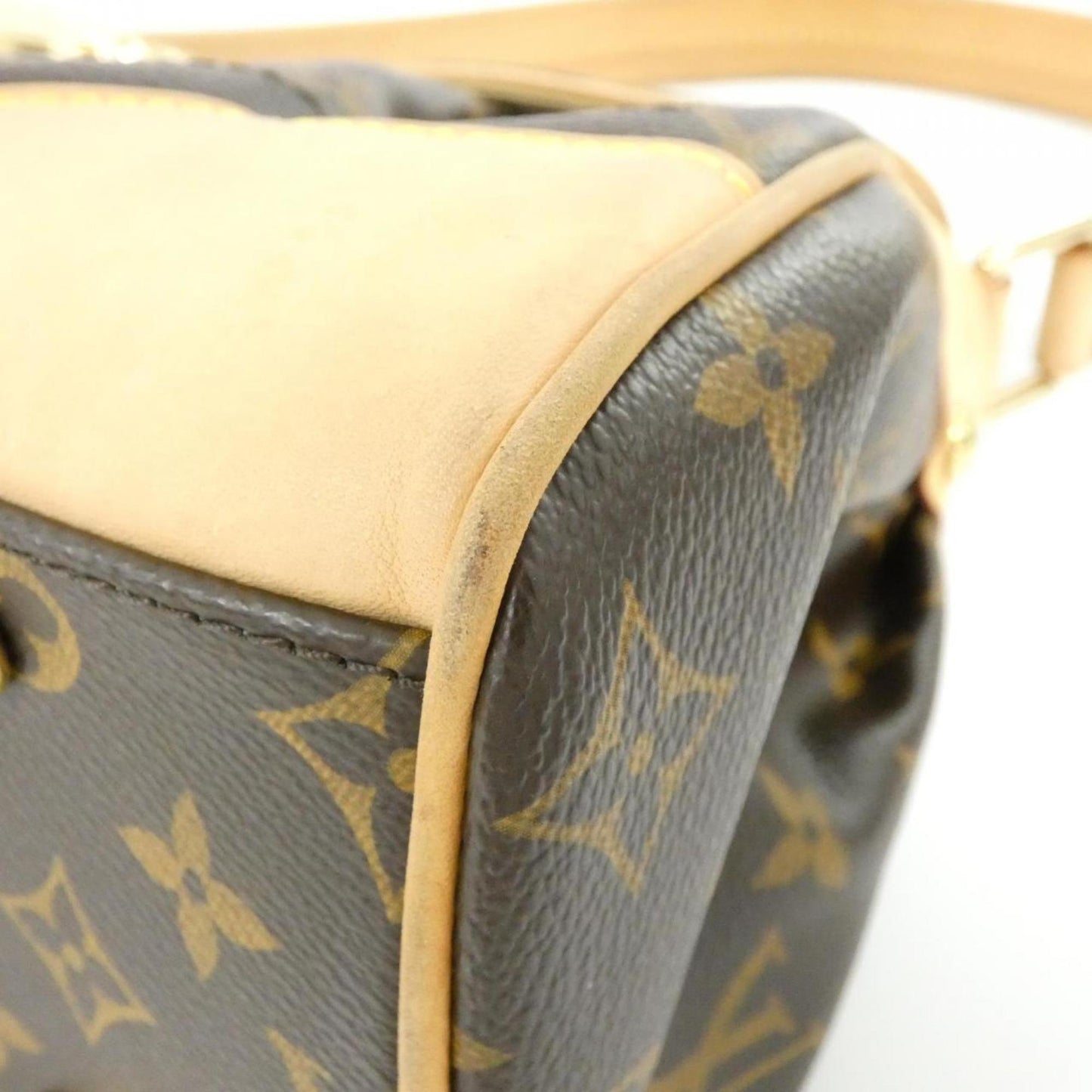 Louis Vuitton Coated Canvas Brown Shoulder Bags