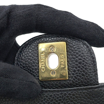 Chanel Calfskin Black Shoulder Bags