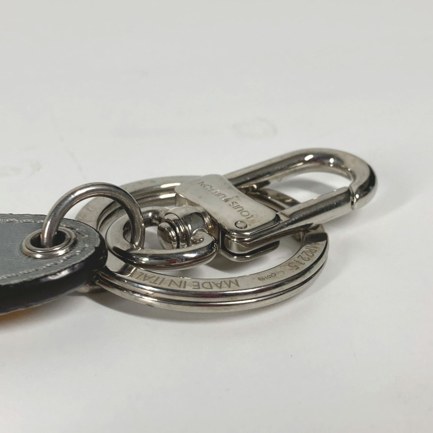 Louis Vuitton Faux Leather Silver Key Rings