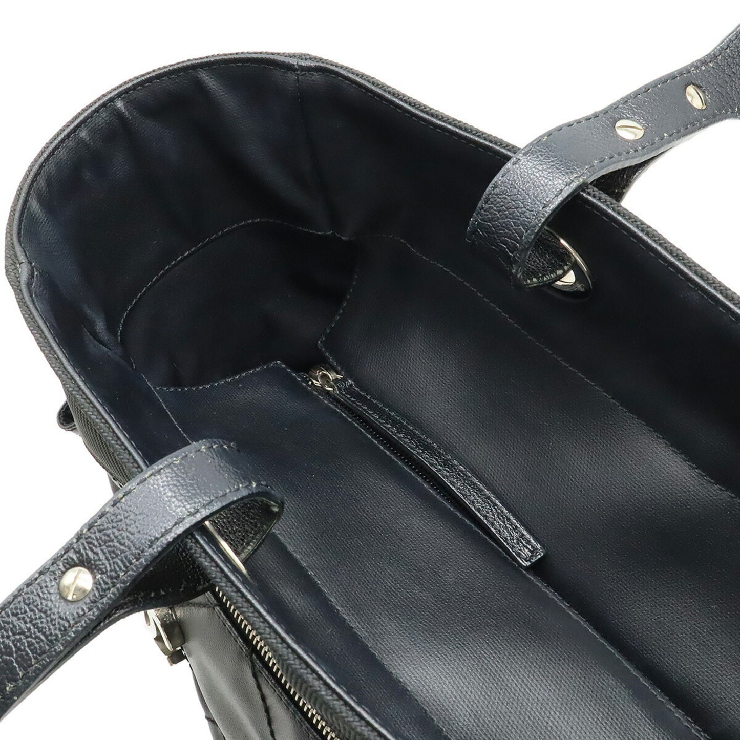 Chanel Coated Canvas Black Shoulder Bags