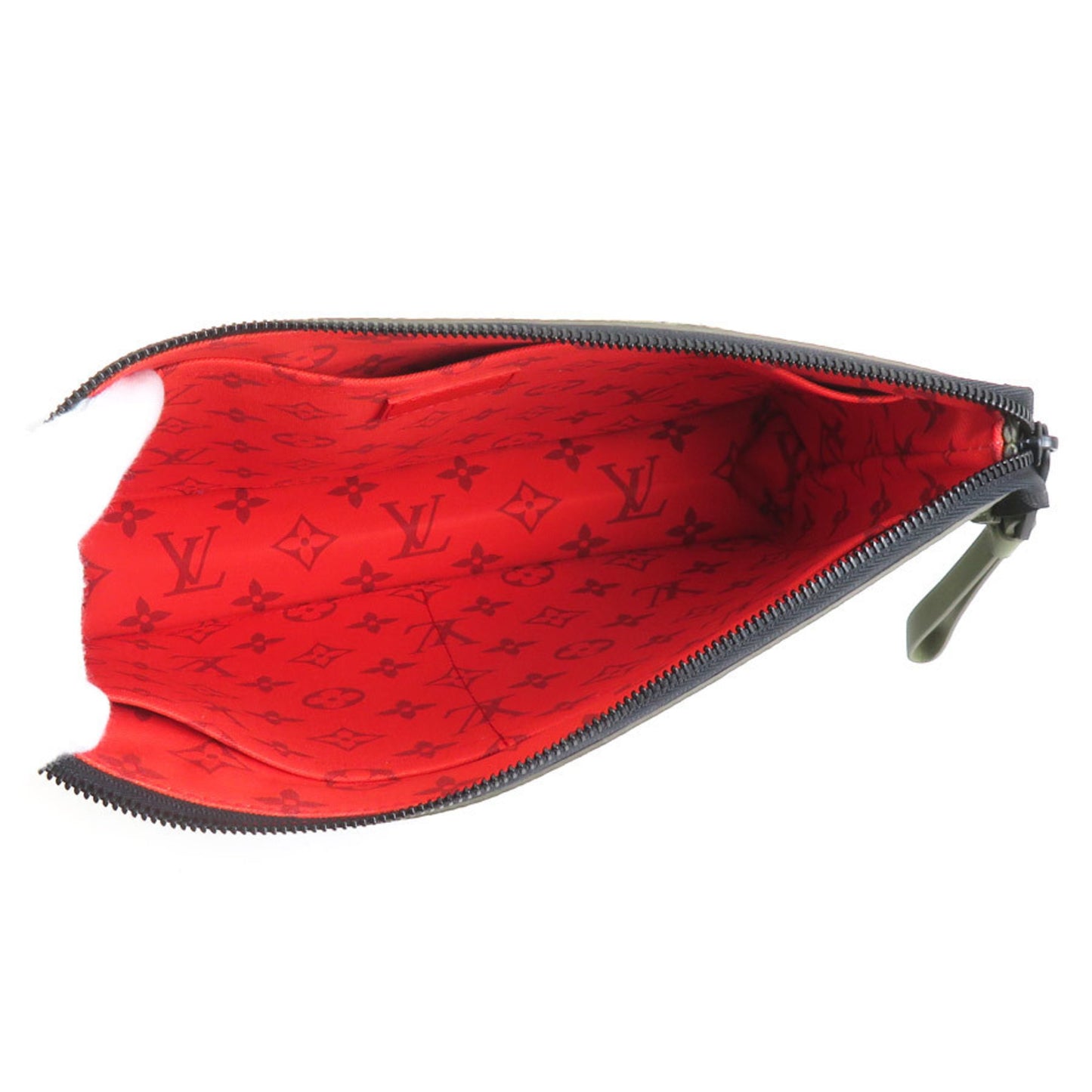 Louis Vuitton Monogram Canvas Green Clutch Bags