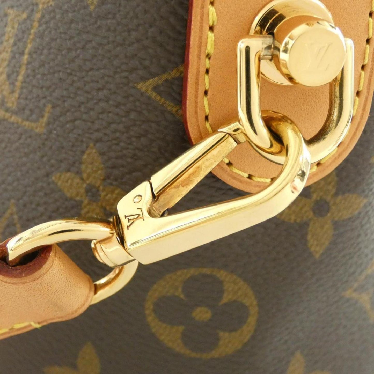 Louis Vuitton Coated Canvas Brown Handbags