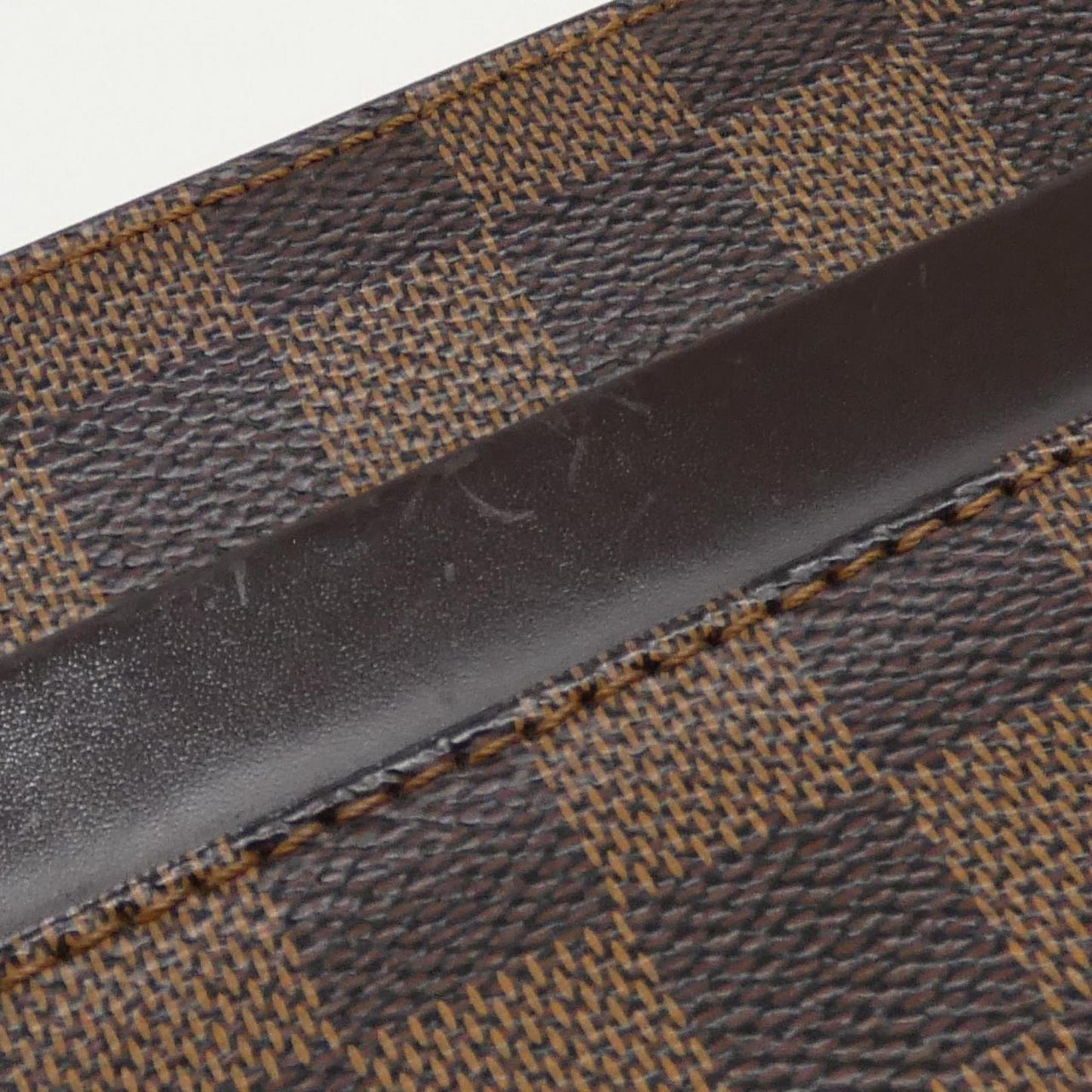 Louis Vuitton Coated Canvas Brown Clutch Bags